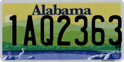 AL license plate 1AQ2363