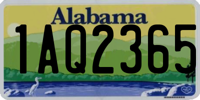 AL license plate 1AQ2365