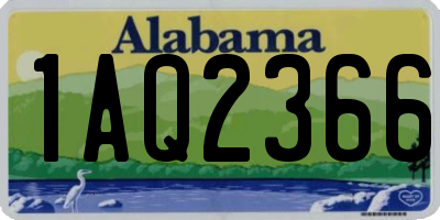 AL license plate 1AQ2366