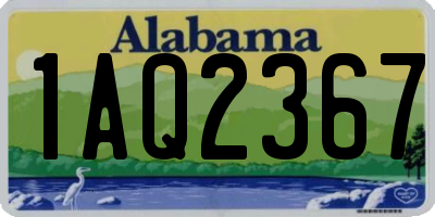 AL license plate 1AQ2367