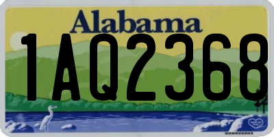 AL license plate 1AQ2368