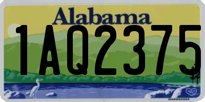 AL license plate 1AQ2375