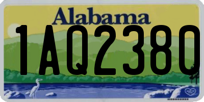 AL license plate 1AQ2380
