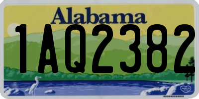AL license plate 1AQ2382