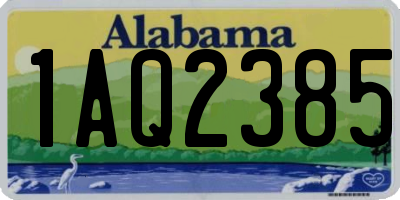 AL license plate 1AQ2385