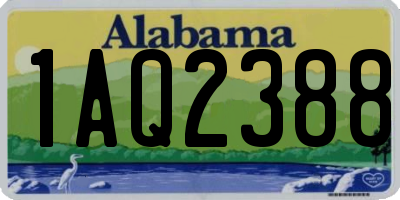 AL license plate 1AQ2388