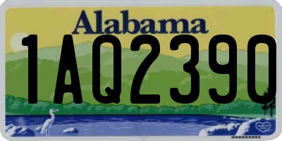 AL license plate 1AQ2390
