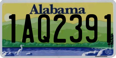 AL license plate 1AQ2391