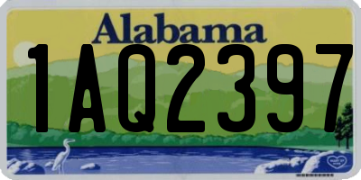 AL license plate 1AQ2397