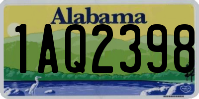 AL license plate 1AQ2398