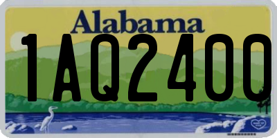 AL license plate 1AQ2400