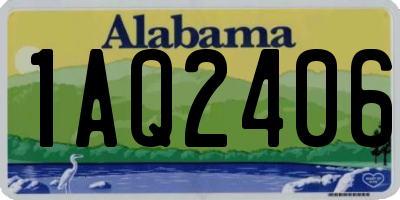 AL license plate 1AQ2406