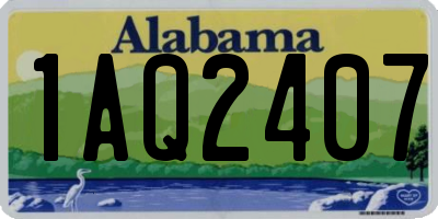 AL license plate 1AQ2407