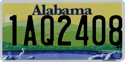 AL license plate 1AQ2408