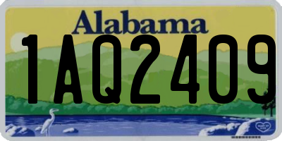 AL license plate 1AQ2409