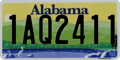 AL license plate 1AQ2411