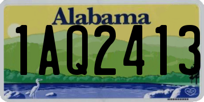 AL license plate 1AQ2413