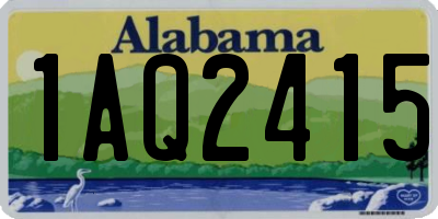 AL license plate 1AQ2415