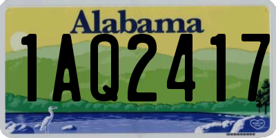 AL license plate 1AQ2417