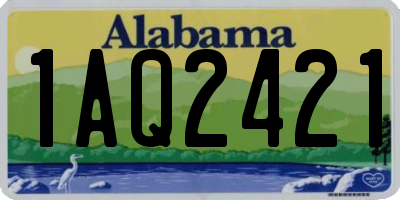AL license plate 1AQ2421