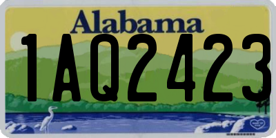 AL license plate 1AQ2423