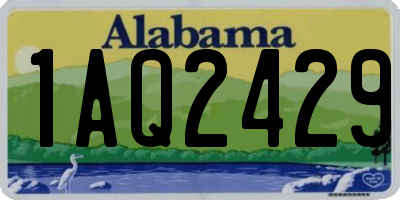 AL license plate 1AQ2429