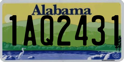 AL license plate 1AQ2431