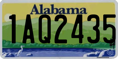 AL license plate 1AQ2435