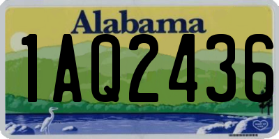 AL license plate 1AQ2436