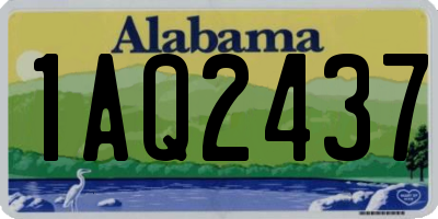 AL license plate 1AQ2437