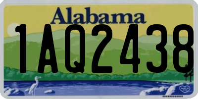 AL license plate 1AQ2438