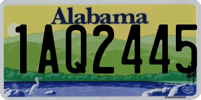 AL license plate 1AQ2445