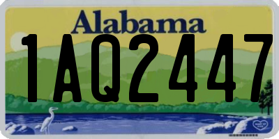 AL license plate 1AQ2447