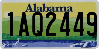 AL license plate 1AQ2449