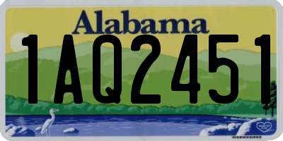 AL license plate 1AQ2451
