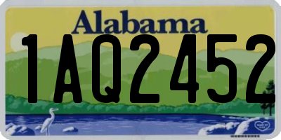 AL license plate 1AQ2452