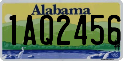 AL license plate 1AQ2456