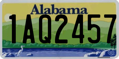 AL license plate 1AQ2457