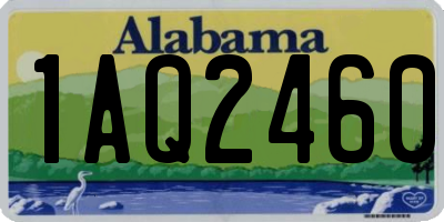 AL license plate 1AQ2460