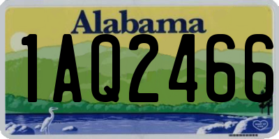 AL license plate 1AQ2466