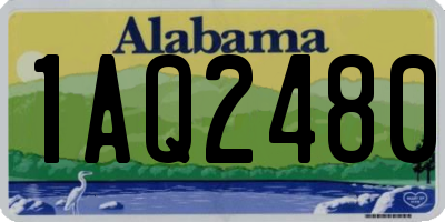 AL license plate 1AQ2480