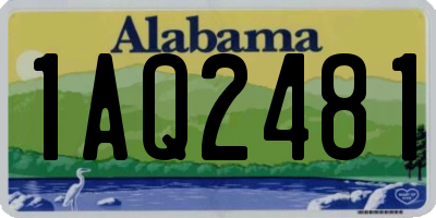 AL license plate 1AQ2481