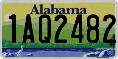AL license plate 1AQ2482