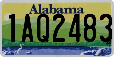 AL license plate 1AQ2483