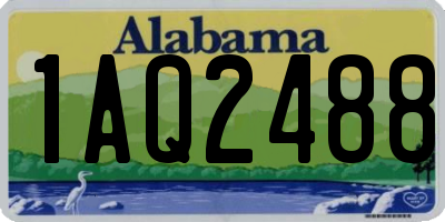 AL license plate 1AQ2488