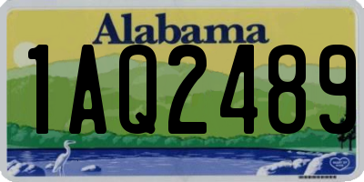 AL license plate 1AQ2489