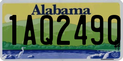 AL license plate 1AQ2490