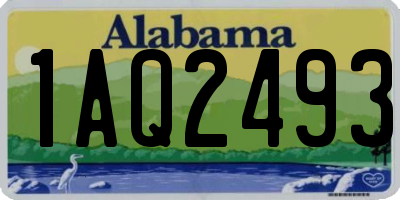 AL license plate 1AQ2493