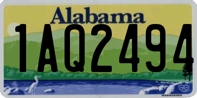 AL license plate 1AQ2494