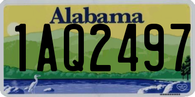 AL license plate 1AQ2497